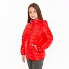 Куртка для девочки, цвет красный, рост 152 см - фото 60799140