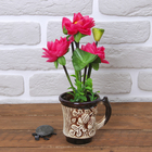 композиция в горшке тюльпан 24*9 см лотос - Фото 1