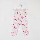 Штанишки детские, цвет белый/горошек, рост 68 см 7622320