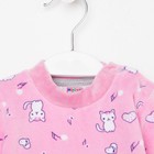 Кофточка детская, цвет тёмно-розовый, рост 62 см 7622355