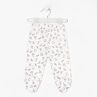 Ползунки детские, цвет молочный/ёжики, рост 80 см 7622538