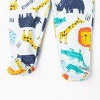 Ползунки детские, цвет светло-голубой/животные, рост 74 см - фото 54727264