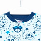 Кофточка детская, цвет голубой/машинки, рост 68 см 7622626