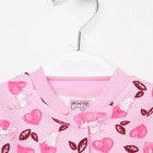 Кофточка детская, цвет розовый/зайчики, рост 62 см 7622629