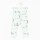 Штанишки детские, цвет зелёный, рост 80 см - фото 50957338