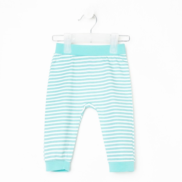 Штанишки детские, цвет ментол/полоса, рост 68 см - Фото 1