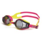 Очки для плавания Atemi M102, силикон, цвет розовый/жёлтый - Фото 1