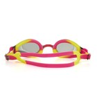 Очки для плавания Atemi M102, силикон, цвет розовый/жёлтый - Фото 3