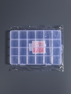 Органайзер для хранения мелочей, 24 ячейки, 19×13×1.8 см, прозрачный - Фото 5