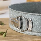 Набор форм для выпечки «Элин Мрамор. Круг», d=22/24/26 см, съёмное дно, антипригарное покрытие, цвет серый - фото 31505508