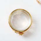 Сахарница «Роза» с ложкой, 200 мл, 9×10 см, металл, золотистая - Фото 3