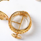 Сахарница «Велосипед», 220 мл, 22×13×13 см, с ложкой, цвет золотой - Фото 3