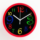 Часы настенные, серия: Детские "Цветные цифры", дискретный ход, d-20 см, АА - фото 2141901