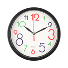 Часы настенные "Цветные цифры", d-20 см, дискретный ход - фото 6535728