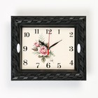 Часы настенные "Роза", 22.5 х 18.7 см, дискретный ход - фото 6535737