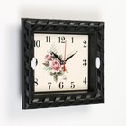 Часы настенные "Роза", 22.5 х 18.7 см, дискретный ход - Фото 2