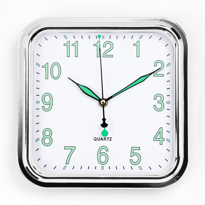 Часы настенные "Илони", d-25 см, дискретный ход, флуоресцентные - Фото 1