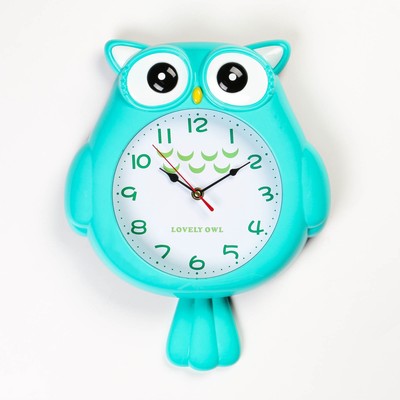 Детские настенные часы «Сова», дискретный ход, 37×29 см