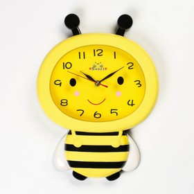 Детские настенные часы "Пчёлка", плавный ход,  37 x 27.5 см