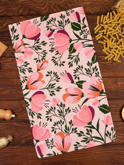 Кухонное полотенце «Доляна» Spring mood, 35×60 см, 100% хлопок, 160 г/м²