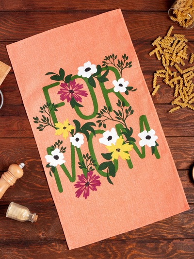Кухонное полотенце «Доляна» For mom, 35×60 см, 100% хлопок, 160 г/м²
