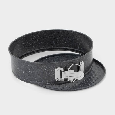 Форма для выпечки Доляна «Элин Мрамор», 22×6 см, разъёмная, антипригарное покрытие, серая