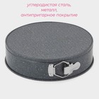 Форма Доляна для выпечки «Элин Мрамор», 26×6,5 см, съёмное дно, антипригарное покрытие, цвет серый - Фото 2