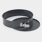 Форма Доляна для выпечки «Элин Мрамор», 26×6,5 см, съёмное дно, антипригарное покрытие, цвет серый - Фото 3