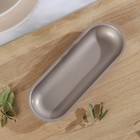 Форма для выпечки «Овал», 19×7×2.5 см, антипригарное покрытие, золотистая - Фото 2