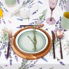 Скатерть «Этель» Lavender, 149×110 см, 100% хлопок, саржа 190 г/м² - Фото 3