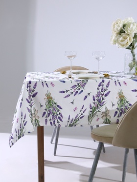 Скатерть «Этель» Lavender, 149×180 см, 100% хлопок, саржа 190 г/м²