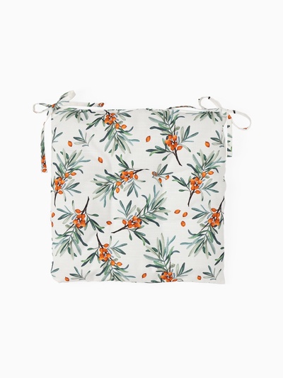 Подушка на стул Этель Berry garden, 42×42 см, 100% хлопок, репс 210 г/м²