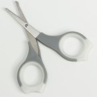 Ножницы маникюрные детские безопасные, цвет серый - Фото 2
