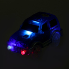 Машинка для гибкого трека Magic Tracks, с зацепами для петли, цвет синий - фото 9540360
