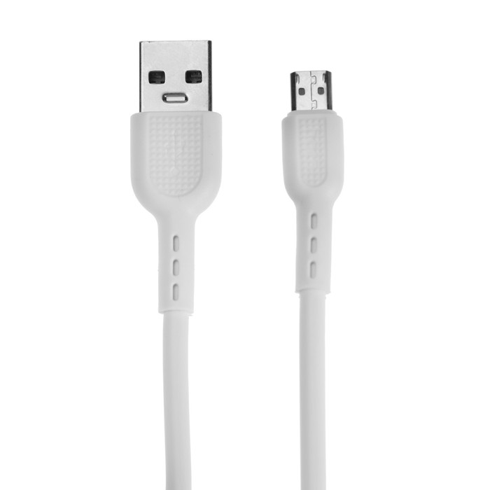 Кабель Hoco X33, microUSB - USB, 4 А, 1 м, PVC оплетка, белый - фото 51484274