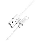 Кабель Hoco X23, Type-C - USB, 3 А, 1 м, TPE оплетка, белый - фото 6536092