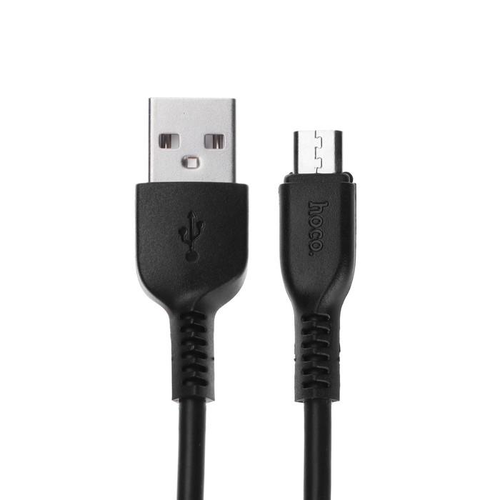 Кабель Hoco X20, microUSB - USB, 2,4 А, 1 м, PVC оплетка, черный - фото 51454528