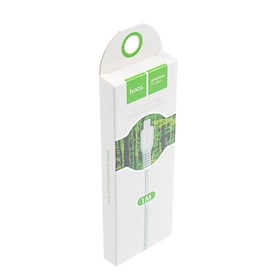 Кабель Hoco X20, microUSB - USB, 2.4 А, 1 м, PVC оплетка, белый