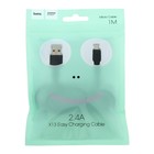 Кабель Hoco X13, microUSB - USB, 2.4 А, 1 м, PVC оплетка, чёрный - Фото 5