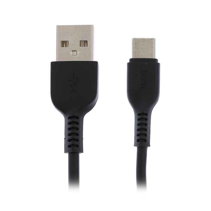 Кабель Hoco X13, Type-C - USB, 3 А, 1 м, PVC оплетка, чёрный - фото 51489828