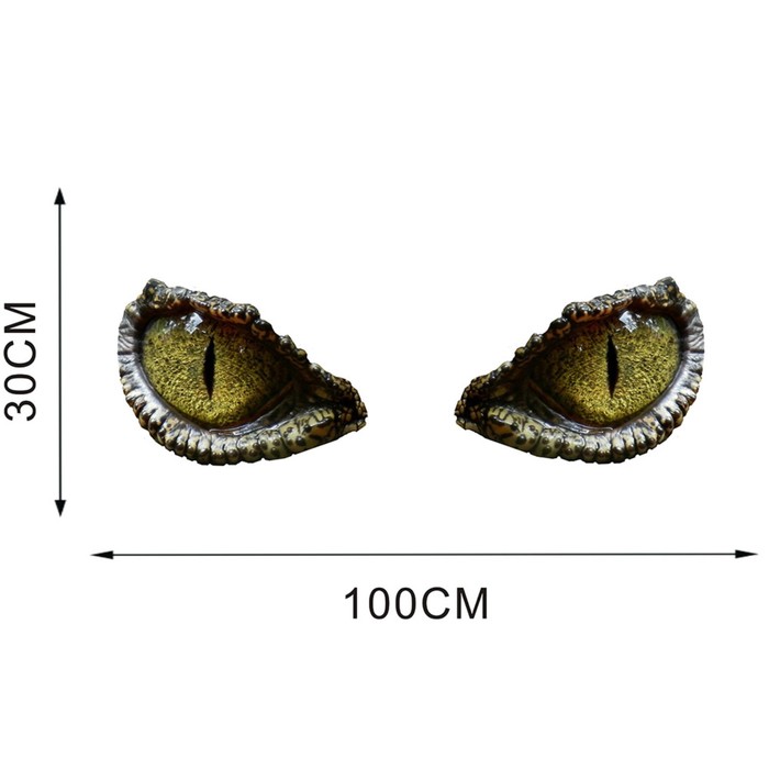 Наклейка 3Д интерьерная Взгляд динозавра 60*40см - Фото 1