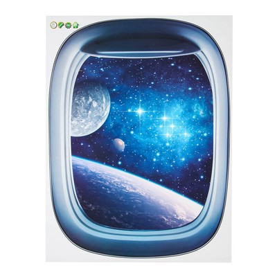 Наклейка интерьерная 3Д TAKE IT EASY «Илюминатор», 55×42 см