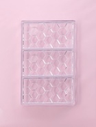 Форма для шоколада KONFINETTA «Соты», пластик, 27.5×17.5×2.5 см, 3 ячейки 15.3×7.5×0.8 см, прозрачная - Фото 3