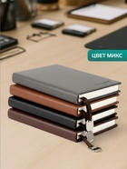 Ежедневник недатированный А6, 116 листов в клетку, тонированный срез, обложка ЛАЙТ, МИКС - Фото 4