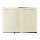 Ежедневник недатированный А5, 116 листов в клетку, с хлястиком, обложка кожзам, МИКС 7345883 - фото 16366968