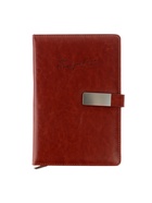 Ежедневник недатированный А5, 140 листов, искусственнная кожа, с хлястиком, МИКС - фото 59993744