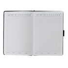 Ежедневник недатированный А5, 140 листов в клетку, с хлястиком, обложка кожзам, МИКС 7345890