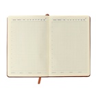 Ежедневник недатированный А5, 116 листов в клетку, на резинке, обложка кожзам, МИКС 7345891