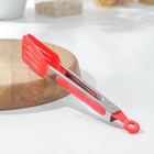 Щипцы кулинарные Доляна «Лопатка», 25×5 см, цвет красный - Фото 3