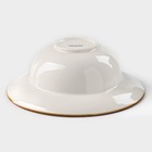 Тарелка для пасты Magistro «Церера», 400 мл, d=19.5 см, фарфор, оранжевая - Фото 3